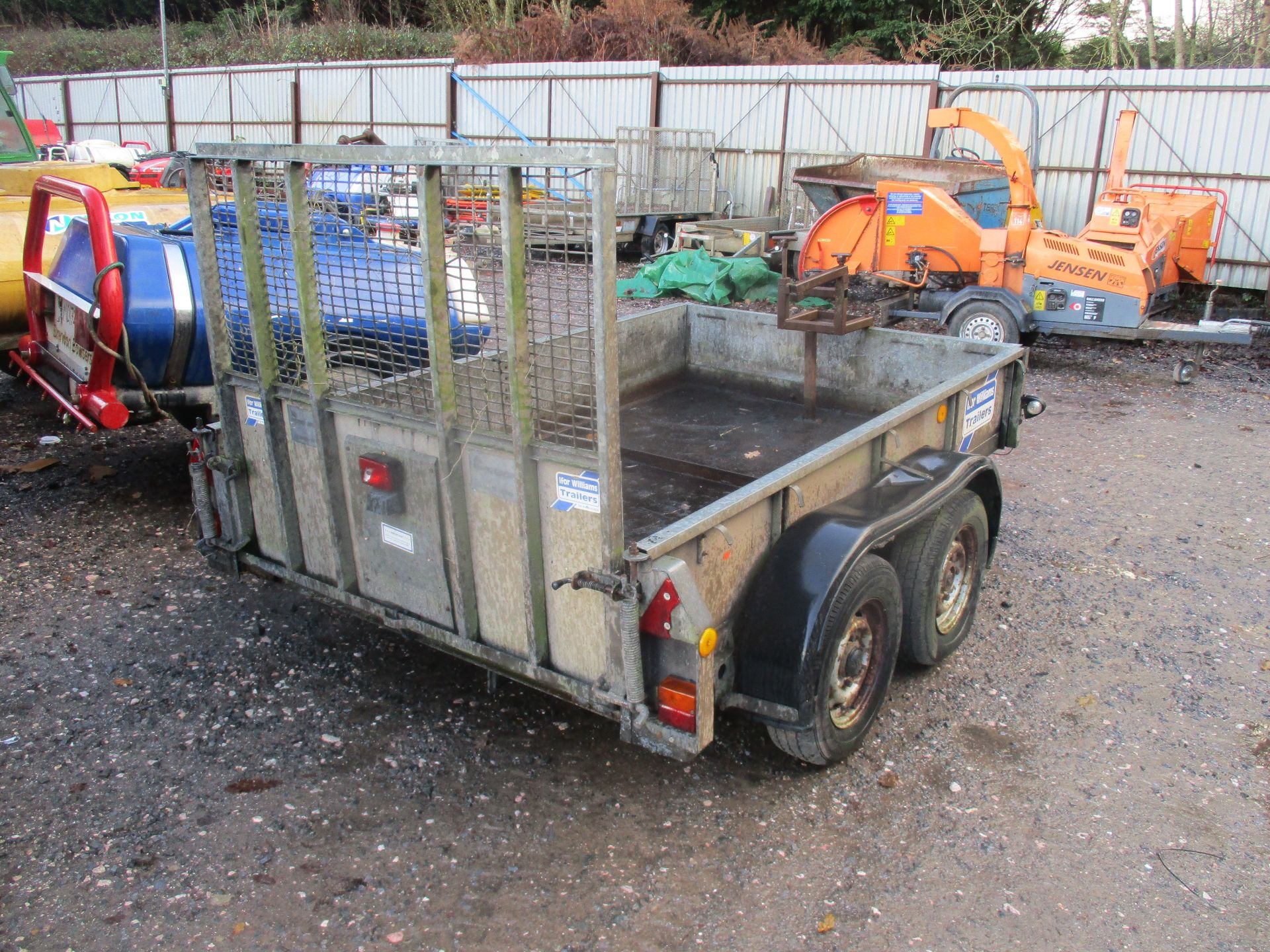 IFOR WILLIAMS TWIN AXLE PLANT TRAILER (1 WHEEL SHY OF THE FULL COMPLIMENT) - Image 2 of 3
