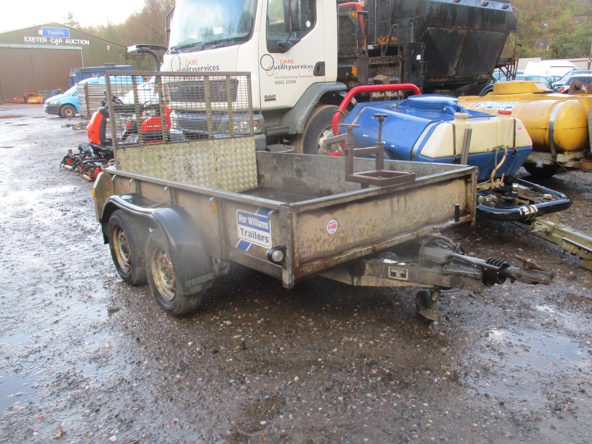 IFOR WILLIAMS TWIN AXLE PLANT TRAILER (1 WHEEL SHY OF THE FULL COMPLIMENT)