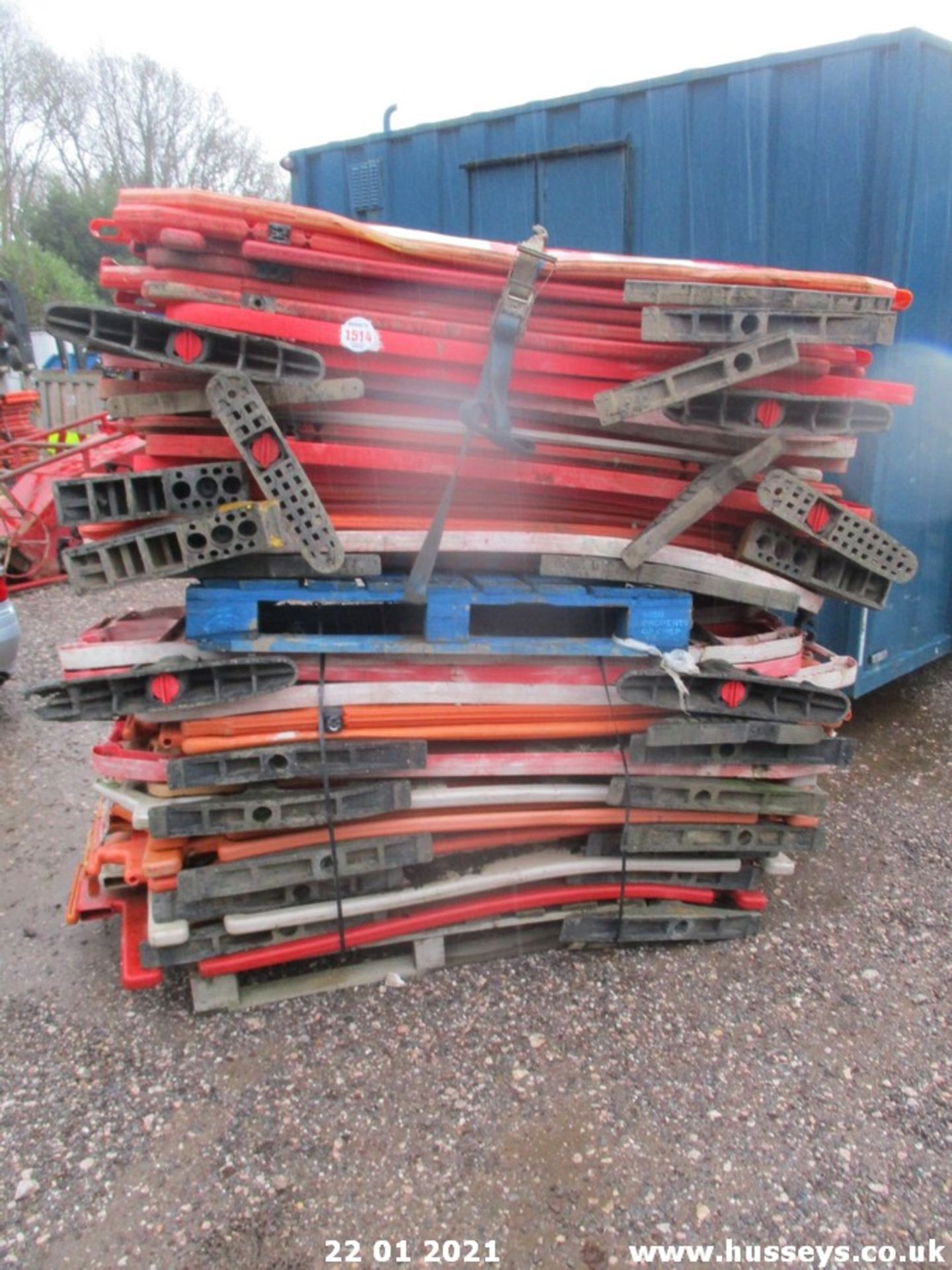 2 PALLETS OF BARRIERS