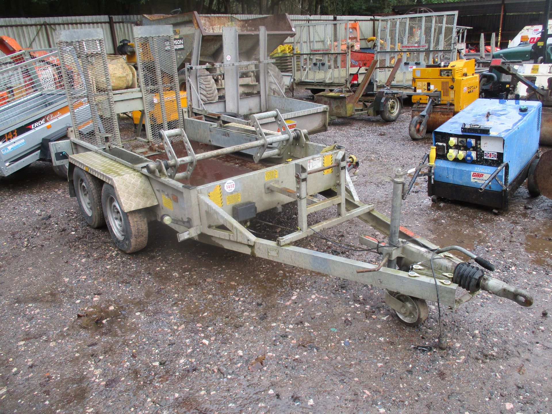 INDESPENSION MINI DIGGER TRAILER C.W TRACK CLAMPS