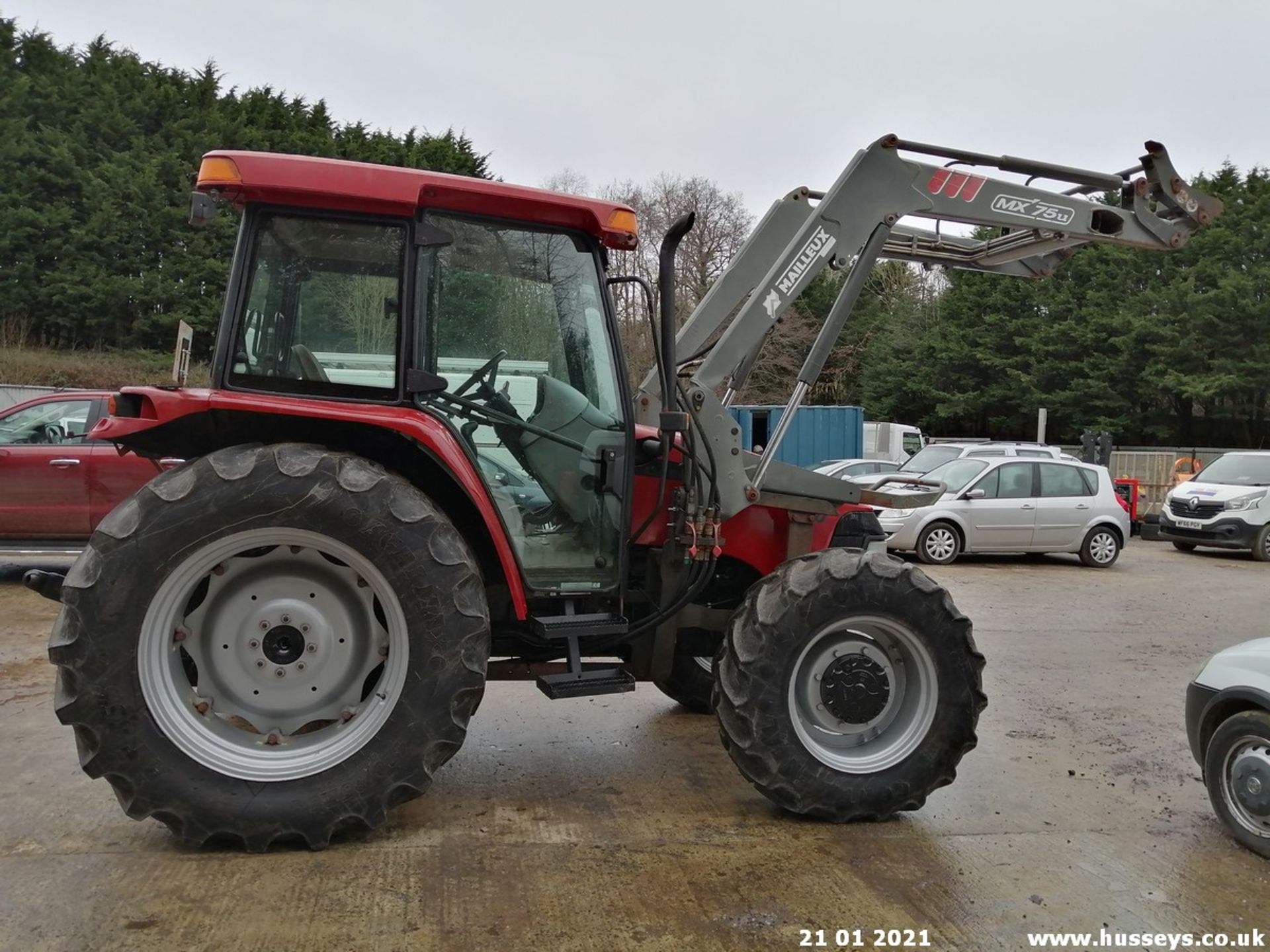 CASE JX1090 4WD TRACTOR C.W MX75U LOADER POWER SHUTTLE FITTED 7786HRS C/W V5 WA54FZG - Image 8 of 11