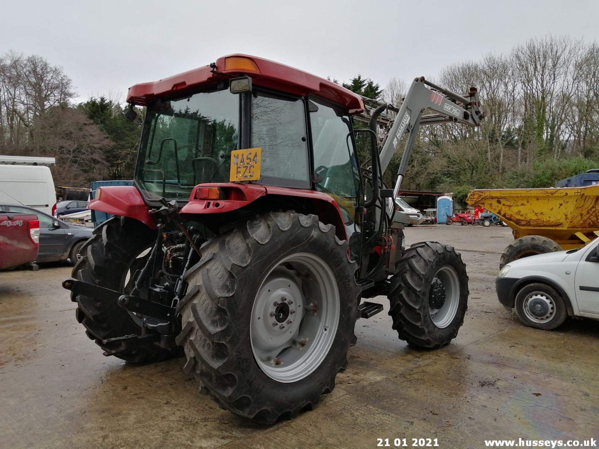 CASE JX1090 4WD TRACTOR C.W MX75U LOADER POWER SHUTTLE FITTED 7786HRS C/W V5 WA54FZG - Image 7 of 11