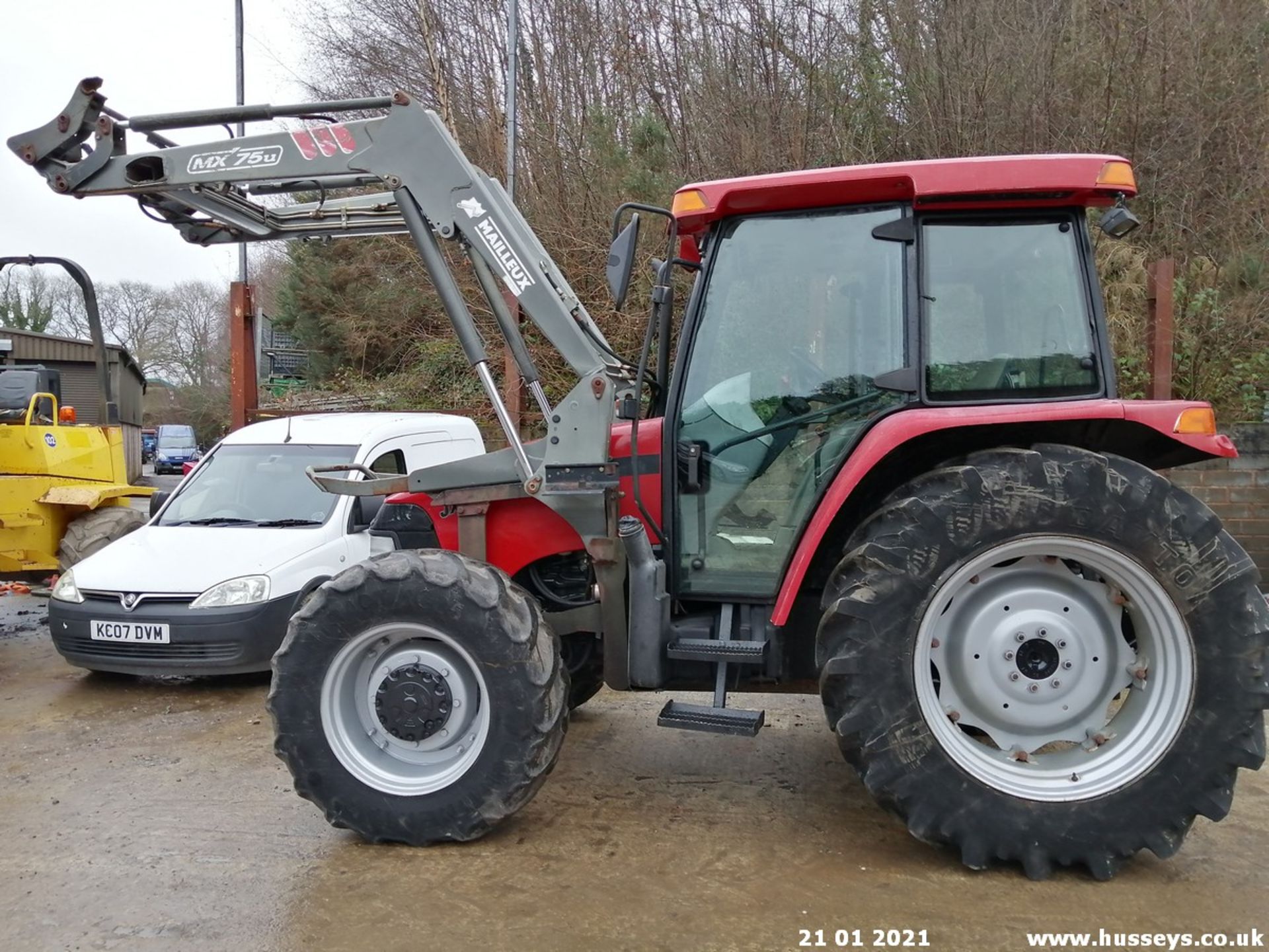 CASE JX1090 4WD TRACTOR C.W MX75U LOADER POWER SHUTTLE FITTED 7786HRS C/W V5 WA54FZG - Image 4 of 11