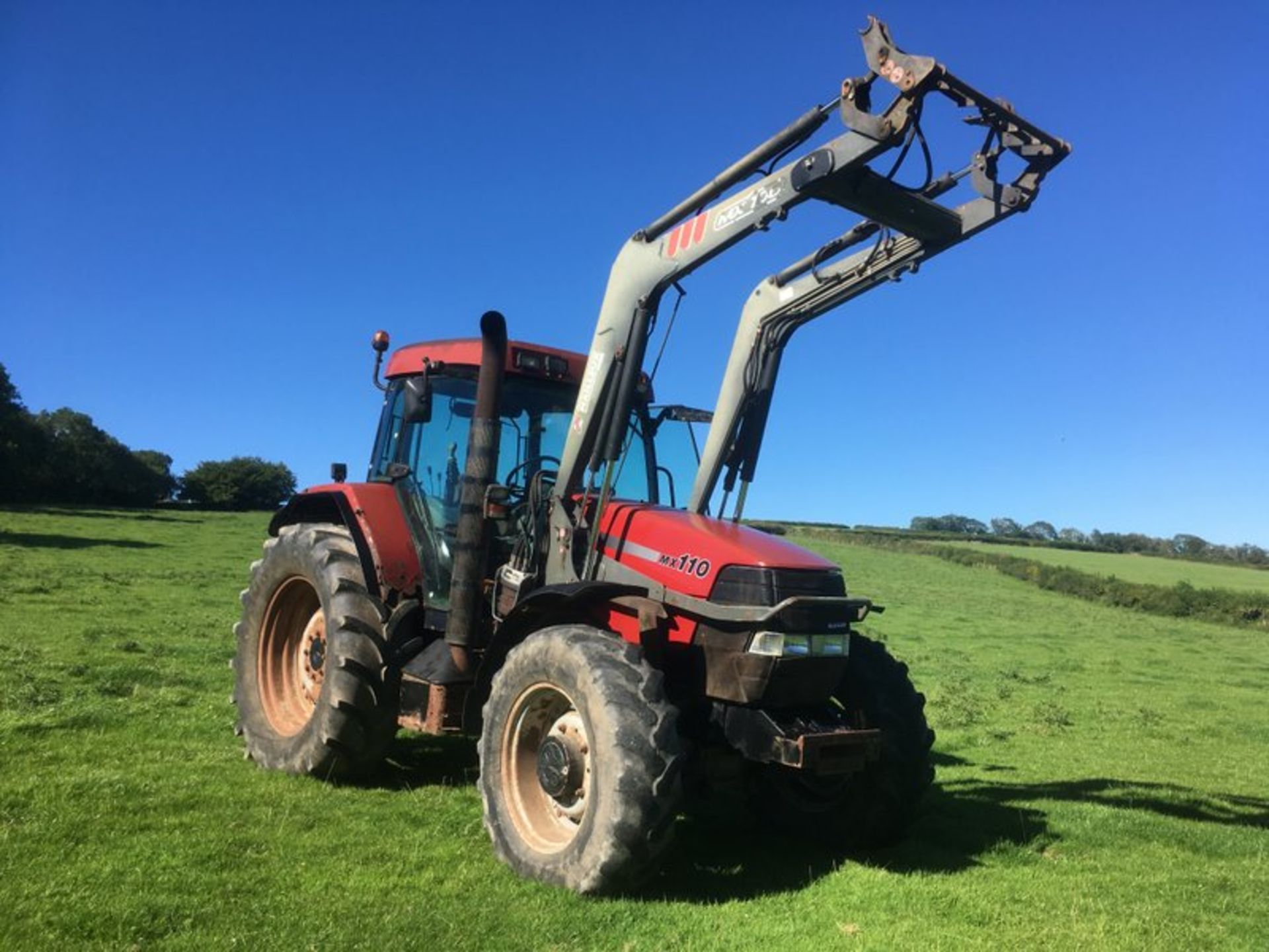 Case Maxxum MX 110 4wd c/w Chilton MX 100 Loader, 6017 Hours, 2001, Reg: Y985 XEC - Image 10 of 10