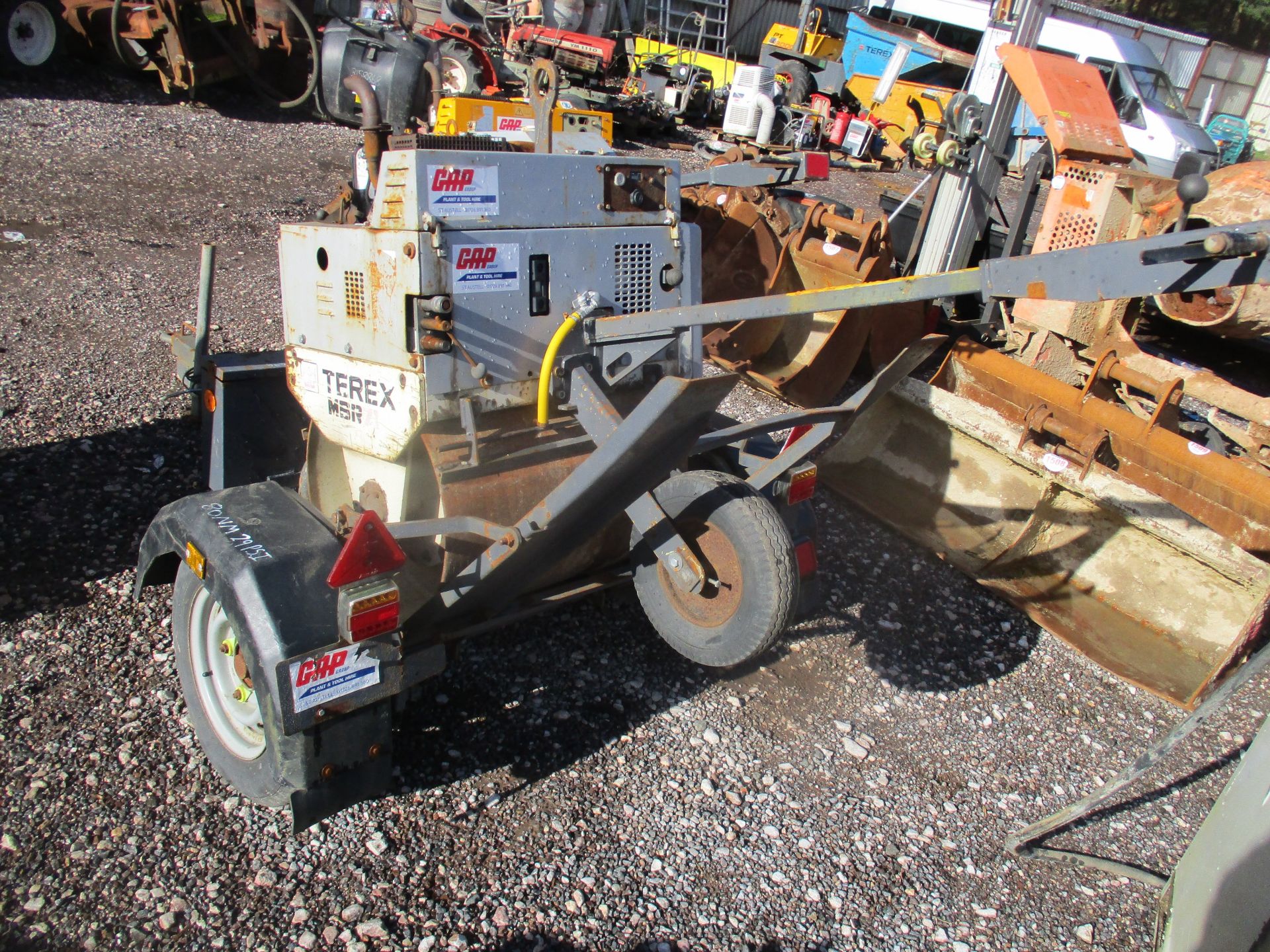 TEREX MBR71 PEDESTRIAN ROLLER C/W TRAILER - Image 3 of 3