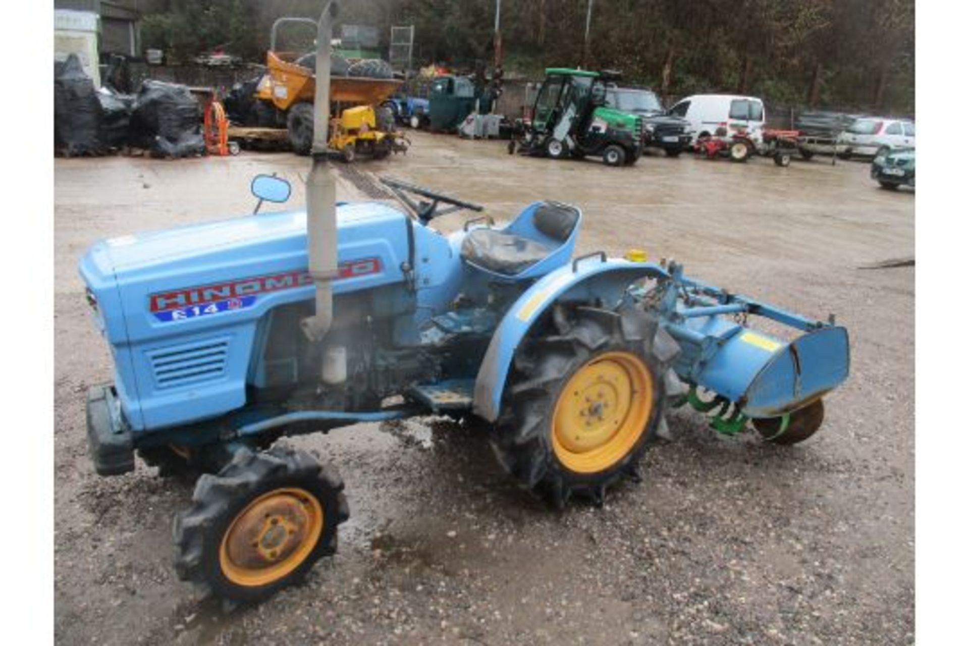 HINOMOTO COMPACT TRACTOR C/W ROTAVATOR. R & D