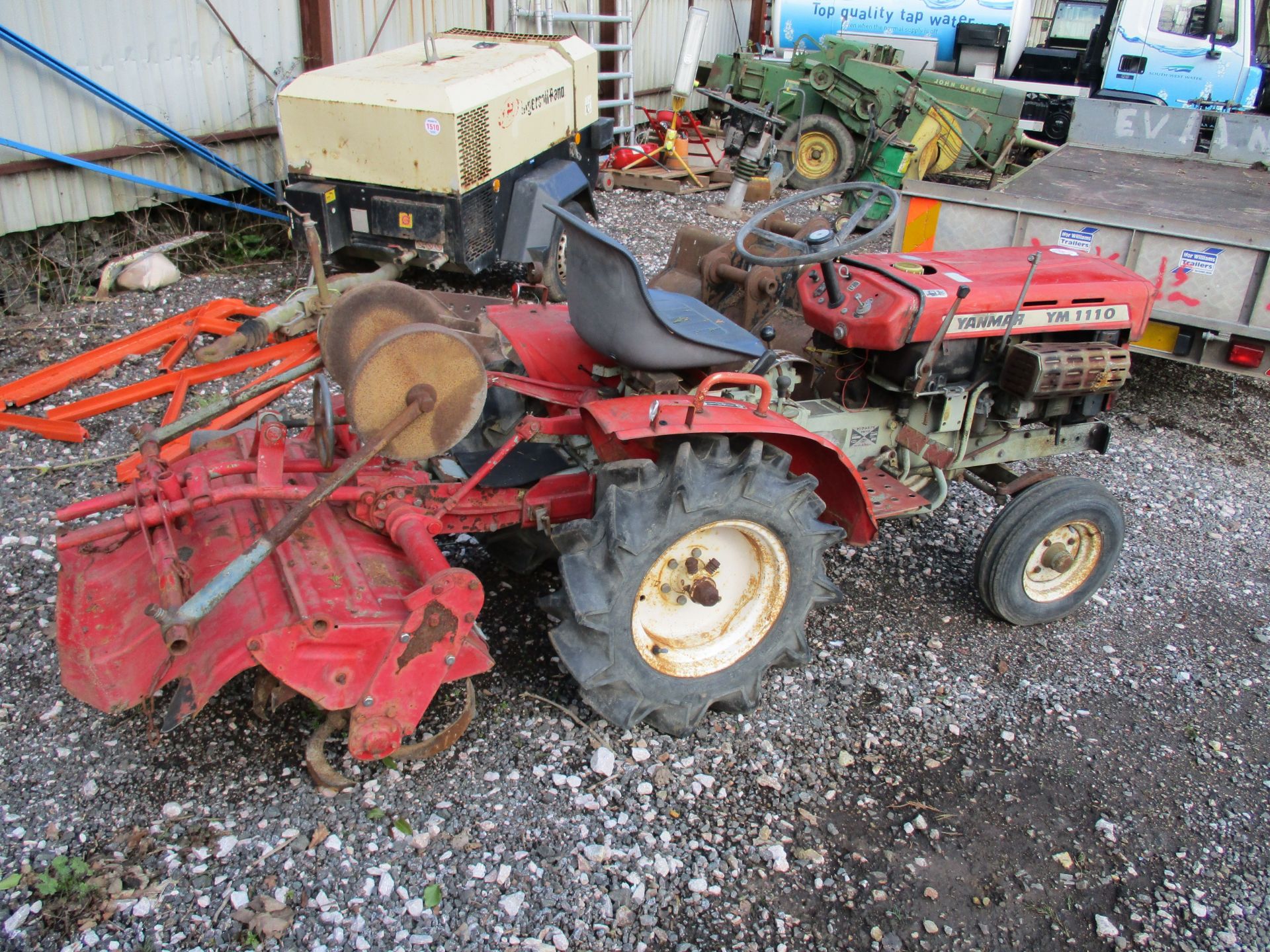 YANMAR YM1110 COMPACT TRACTOR C.W ROTAVATOR - Image 7 of 7