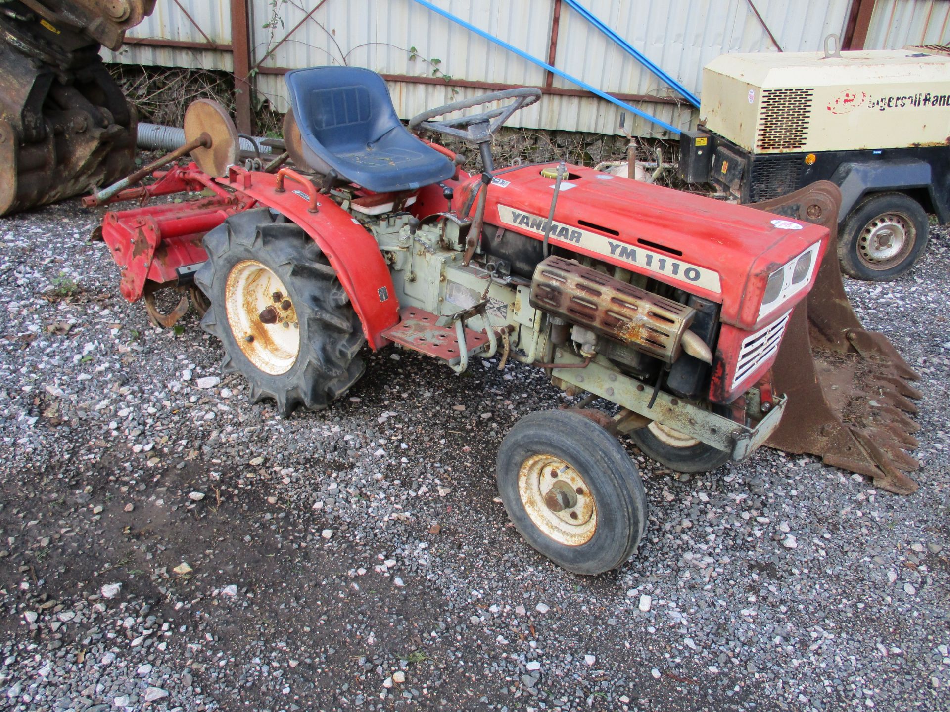 YANMAR YM1110 COMPACT TRACTOR C.W ROTAVATOR - Image 4 of 7