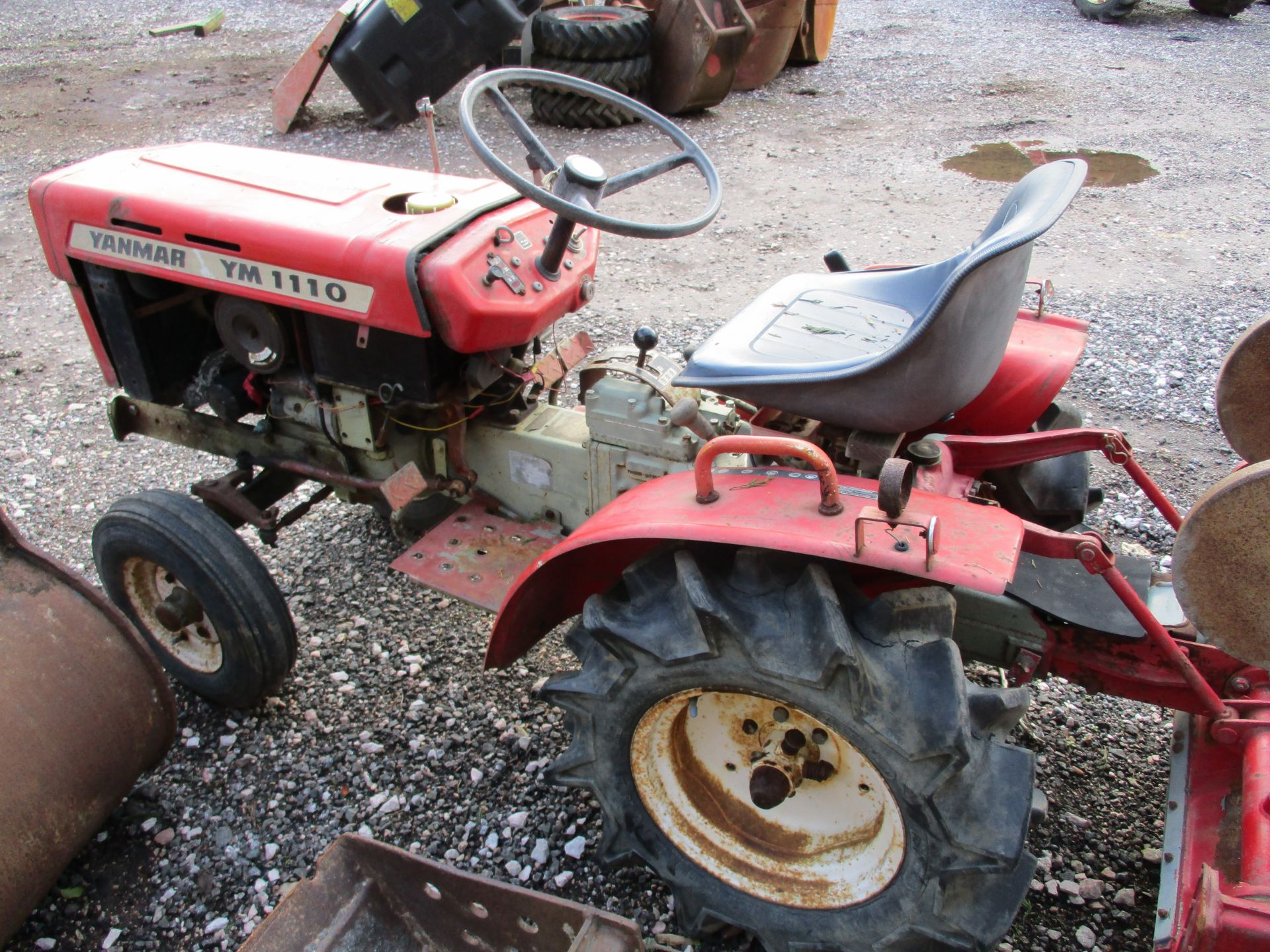 YANMAR YM1110 COMPACT TRACTOR C.W ROTAVATOR - Image 6 of 7