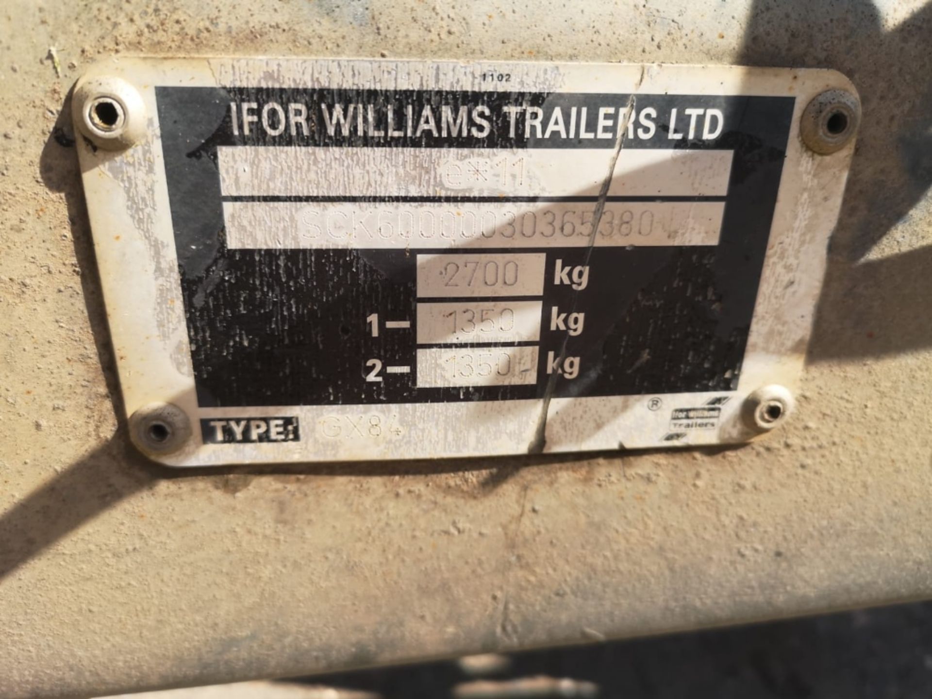 IFOR WILLIAMS 2.7 TON MINI DIGGER TRAILER APPROX 8X4 - Image 7 of 7