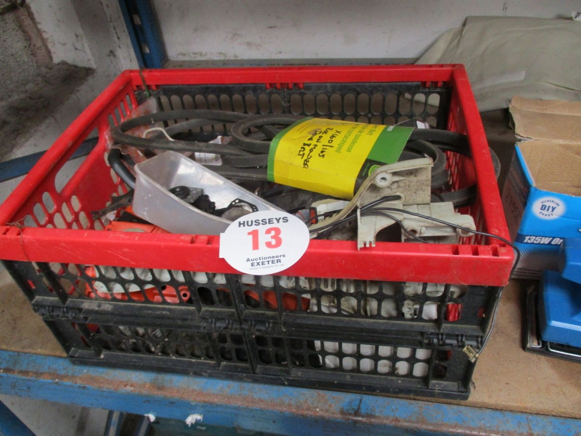 BOX OF CHAINSAW PARTS