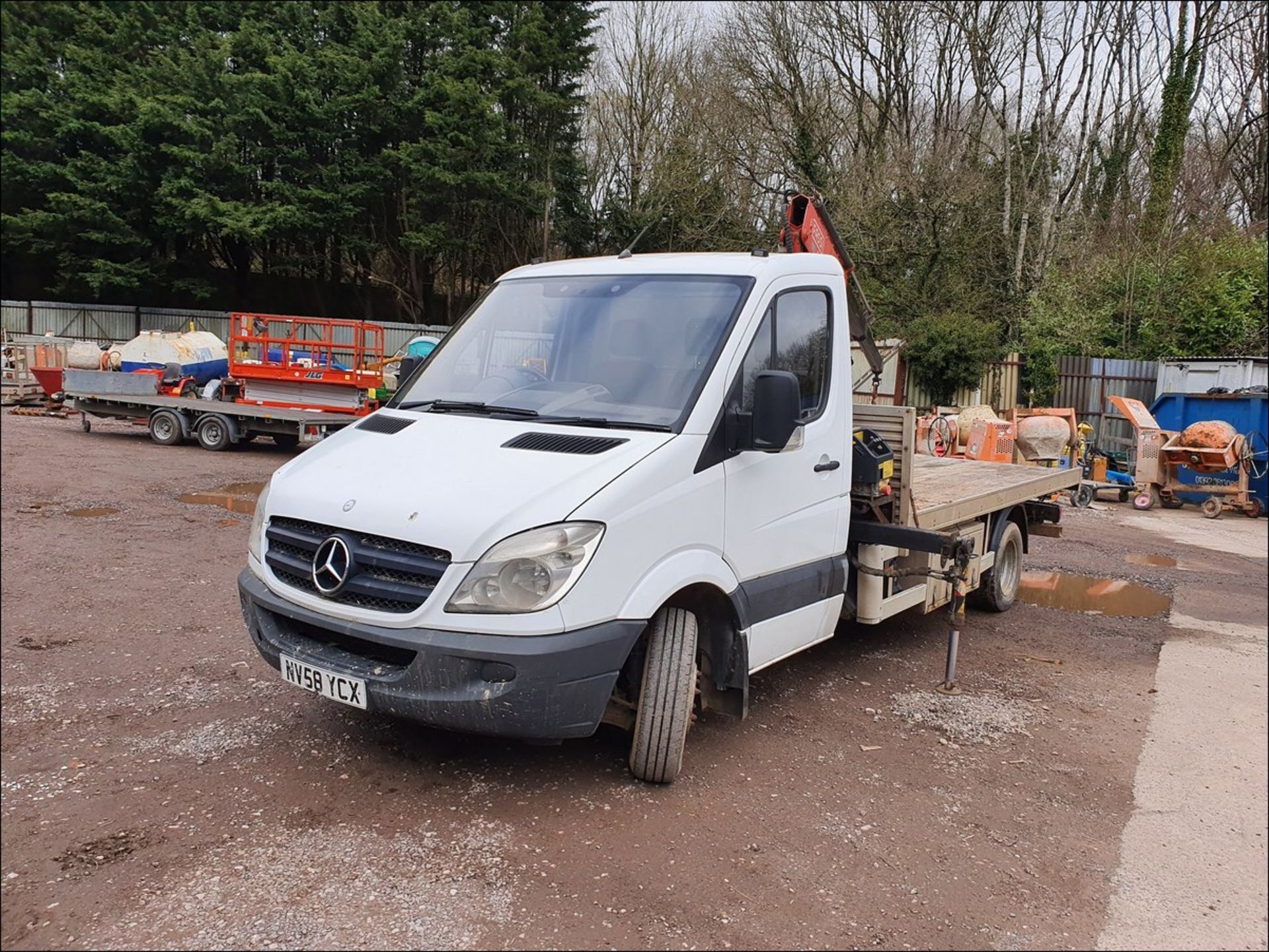 2009 MERCEDES SPRINTER 515 CDI FASSIE CRANE 2148cc 2dr Flat Lorry (White) - Image 11 of 11