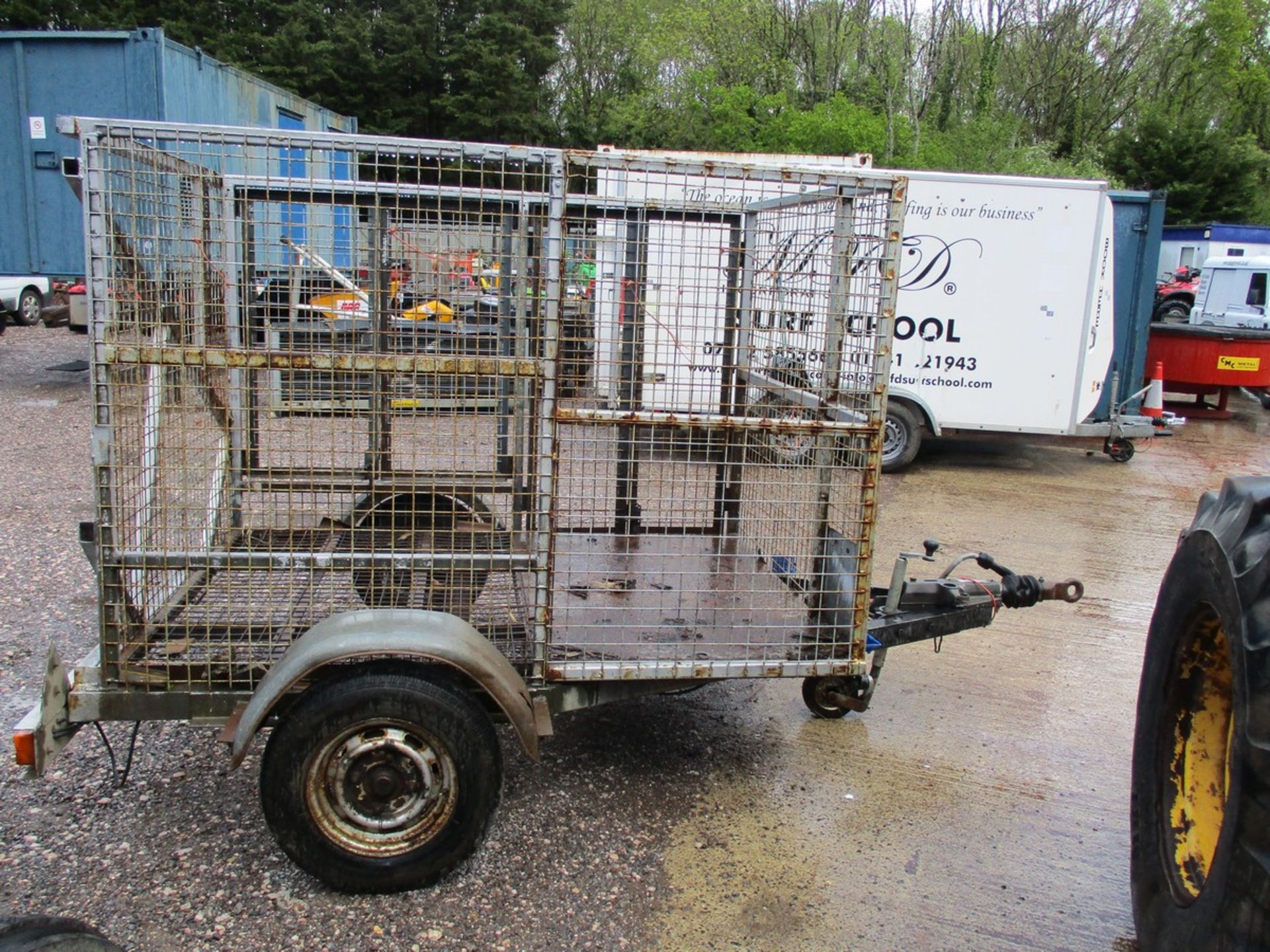 SINGLE AXLE CAGED TRAILER - Image 3 of 3