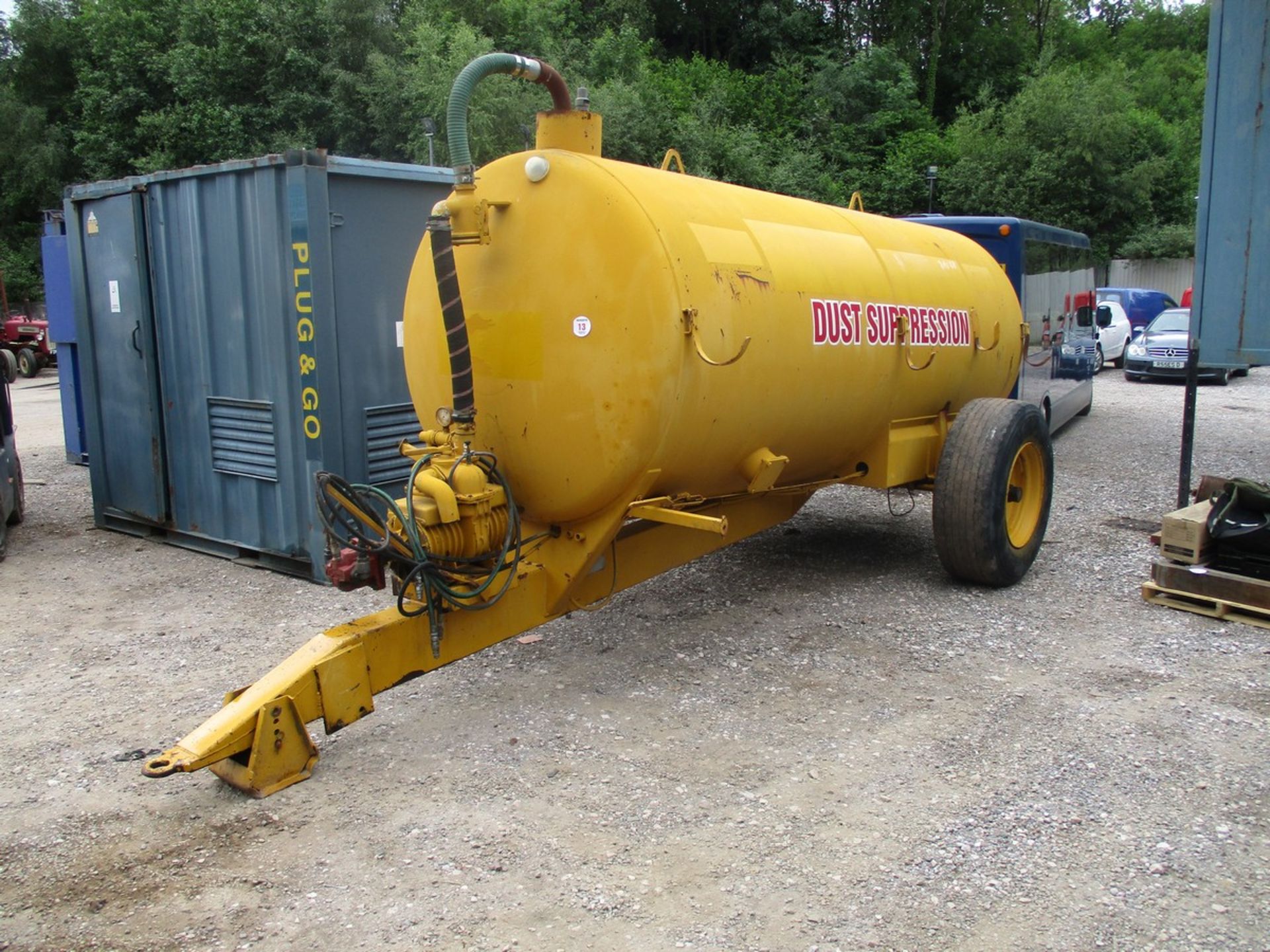 DUST SUPPRESSION TANK C.W HYDRAULIC PUMP