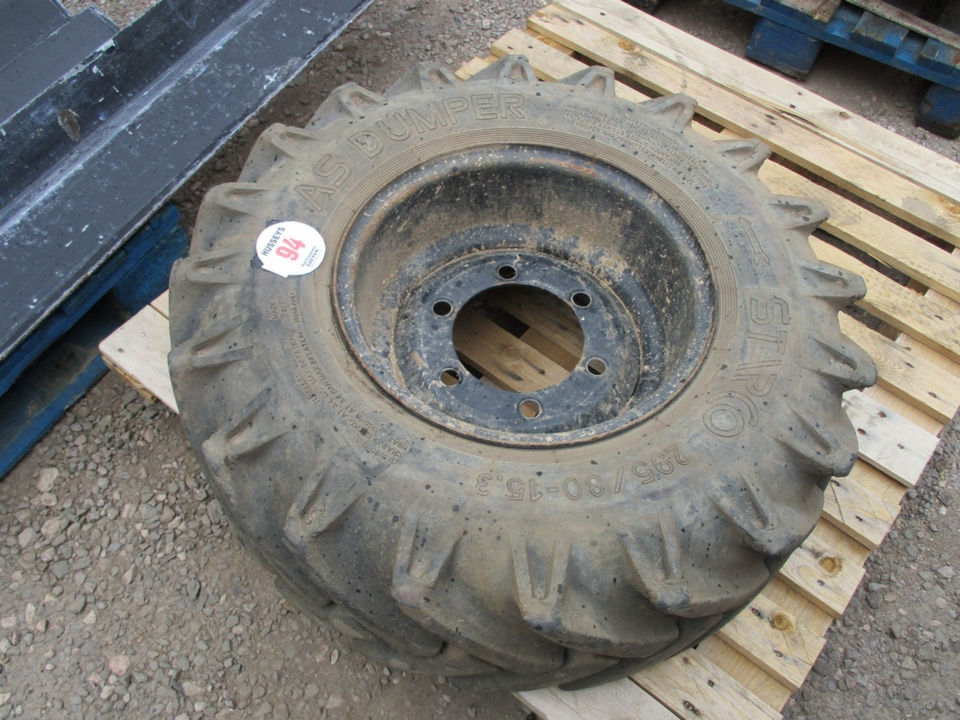 DUMPER WHEEL & TYRE 295/80-15.3