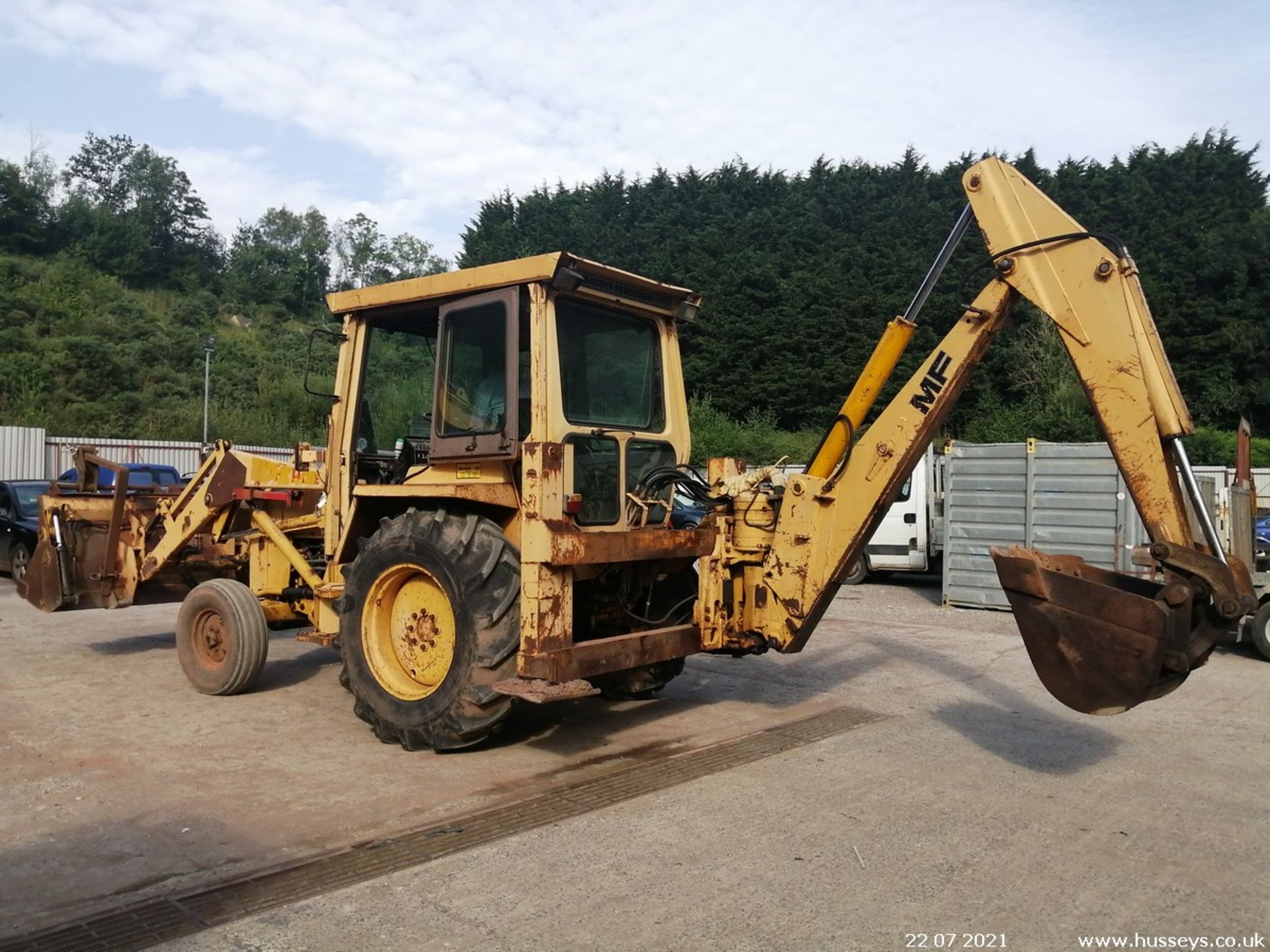 MASSEY FERGUSON 50D WHEELED DIGGER C.W 3 BUCKETS & PALLET FORKS, 2178HRS - Image 2 of 13