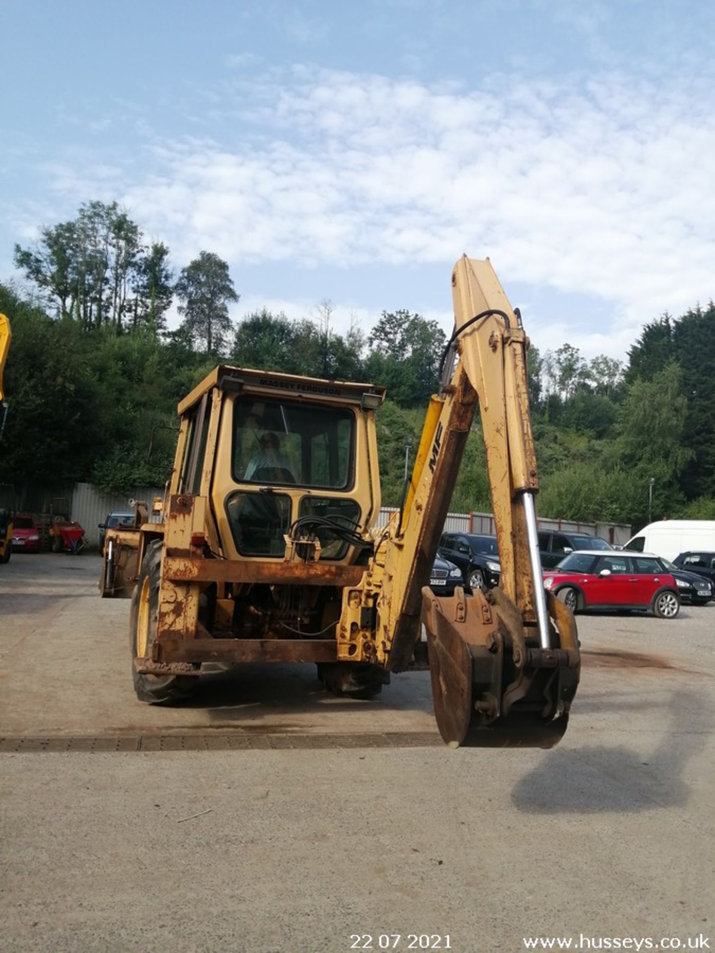 MASSEY FERGUSON 50D WHEELED DIGGER C.W 3 BUCKETS & PALLET FORKS, 2178HRS - Image 4 of 13