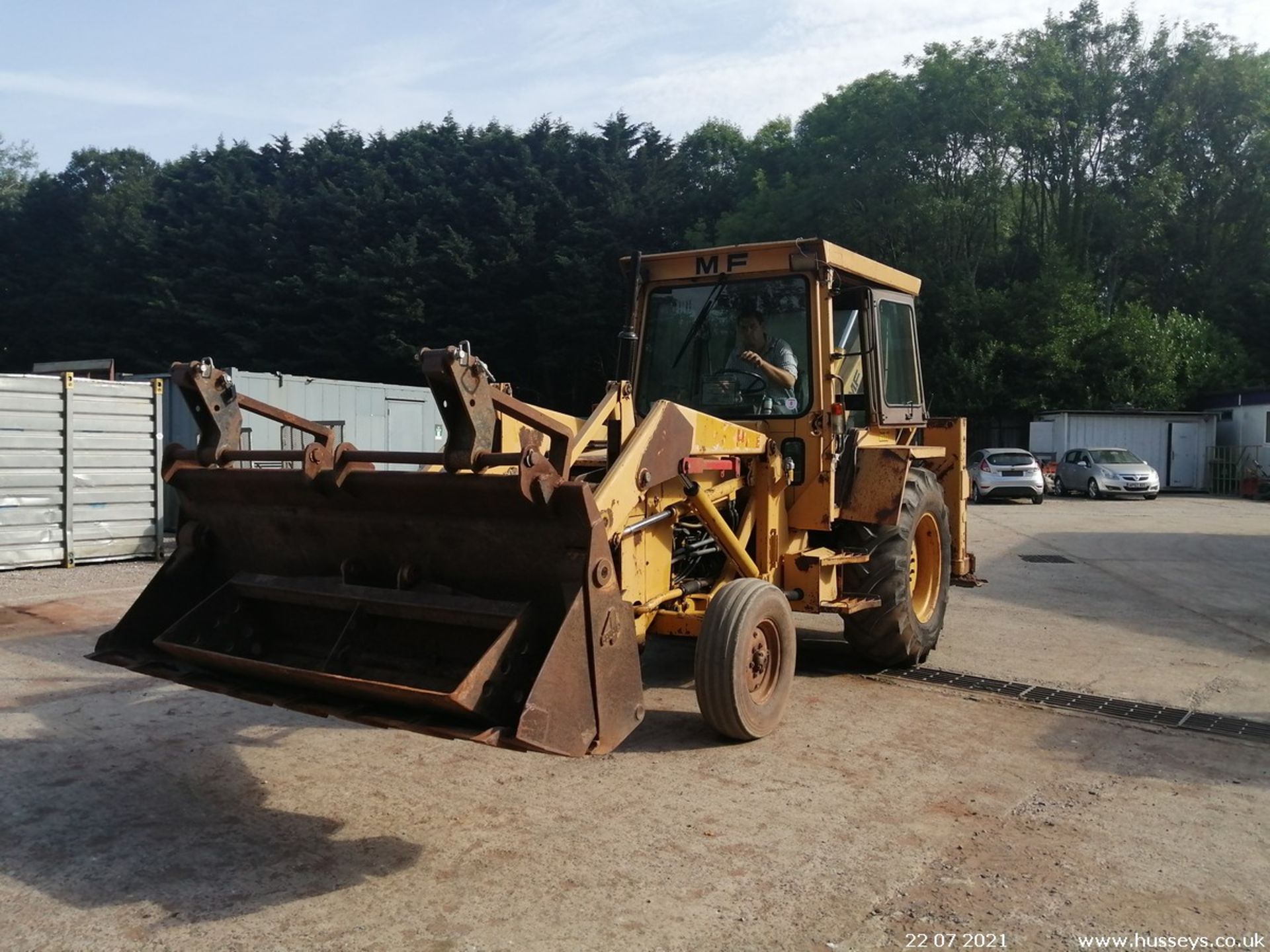 MASSEY FERGUSON 50D WHEELED DIGGER C.W 3 BUCKETS & PALLET FORKS, 2178HRS - Image 11 of 13