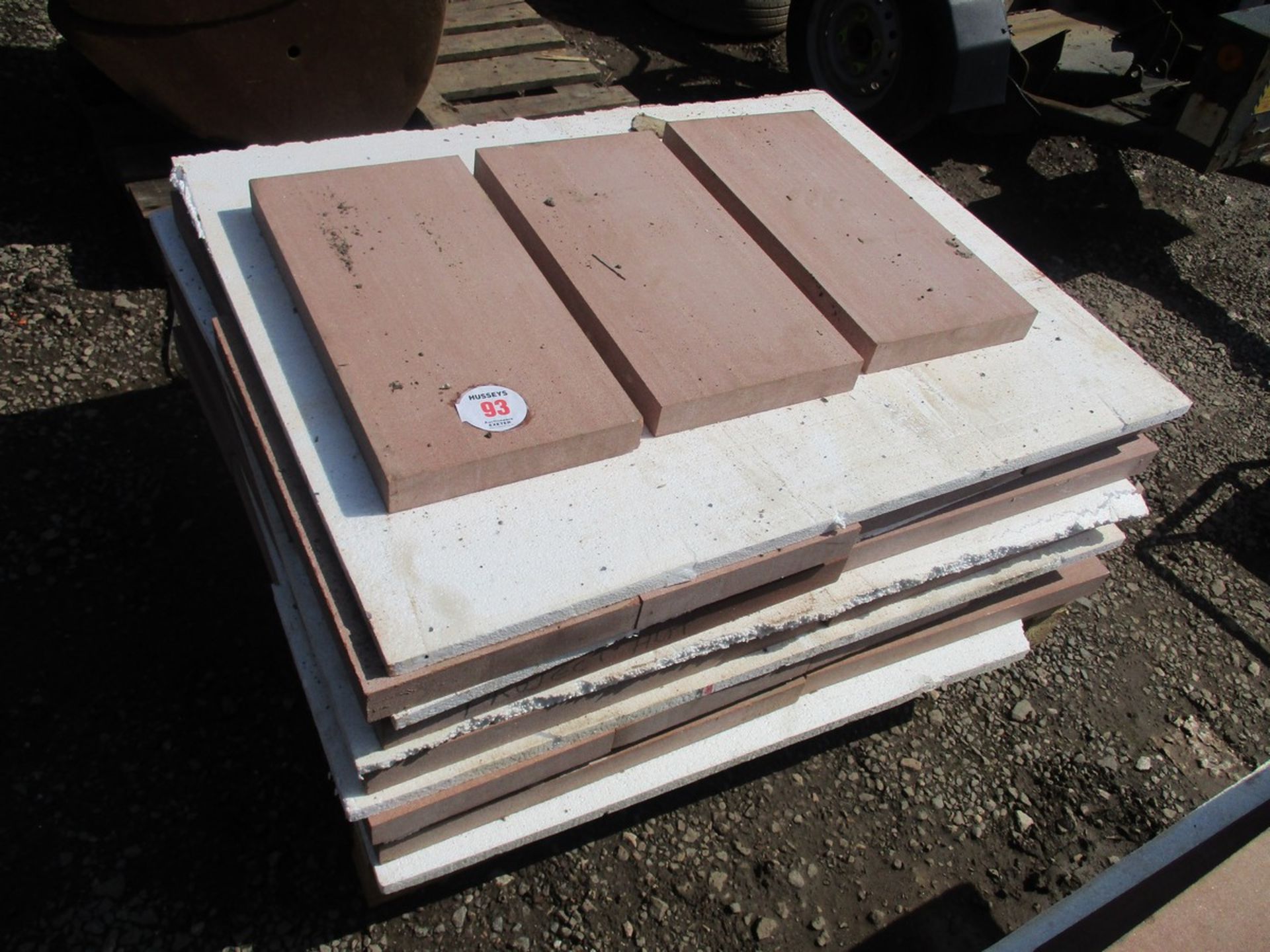 PALLET OF SANDSTONE BLOCKS 23"LONGX12"HIGH X2"THICK