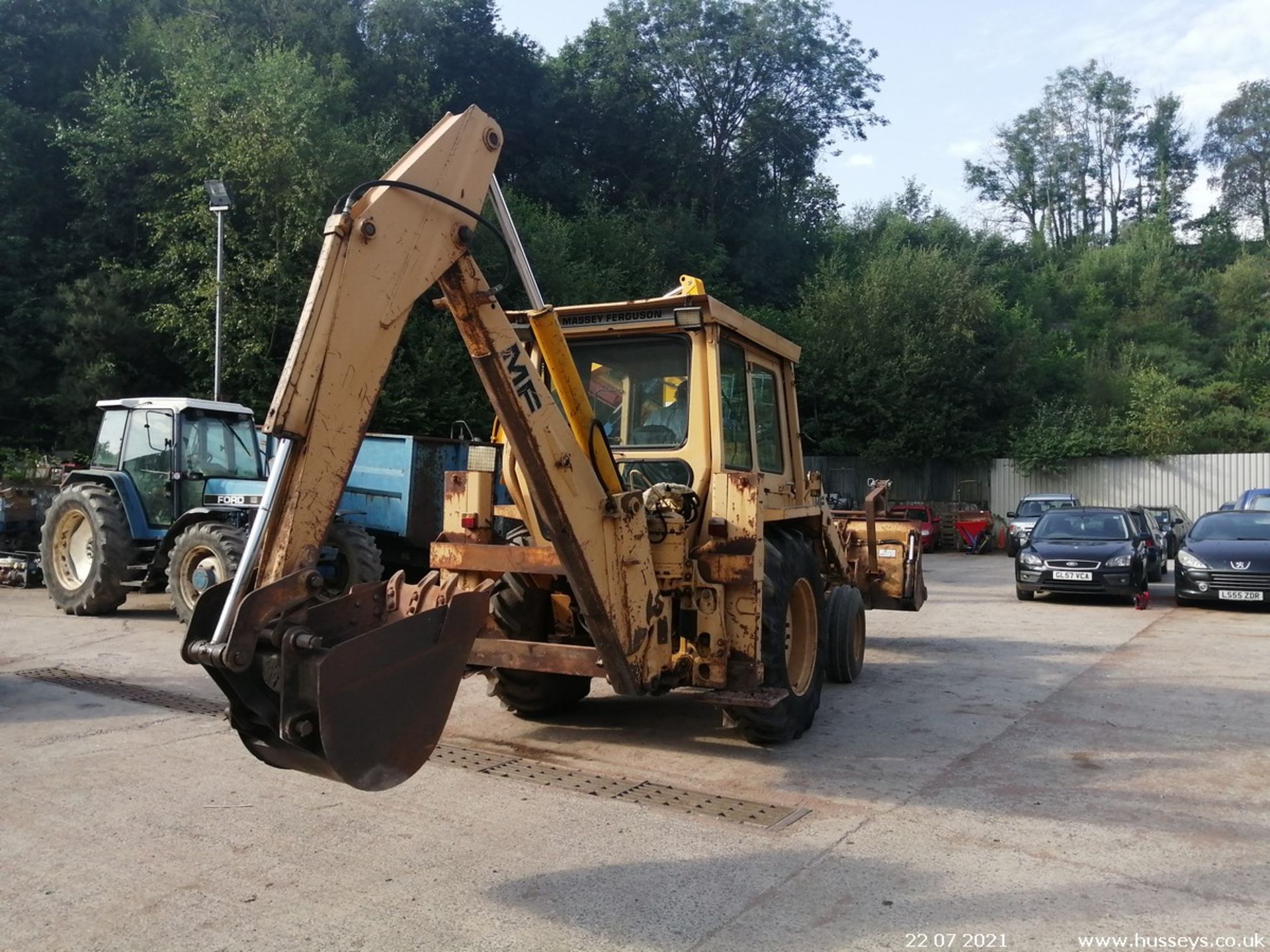 MASSEY FERGUSON 50D WHEELED DIGGER C.W 3 BUCKETS & PALLET FORKS, 2178HRS - Image 5 of 13