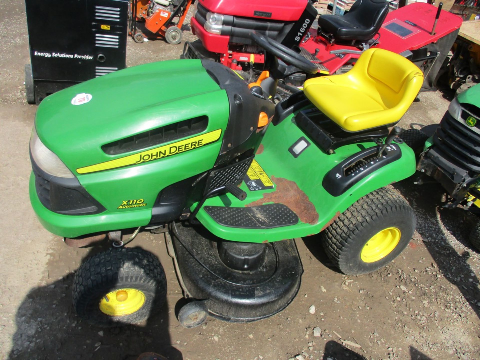 JOHN DEERE X110 MID MOUNTED MOWER - Image 2 of 4