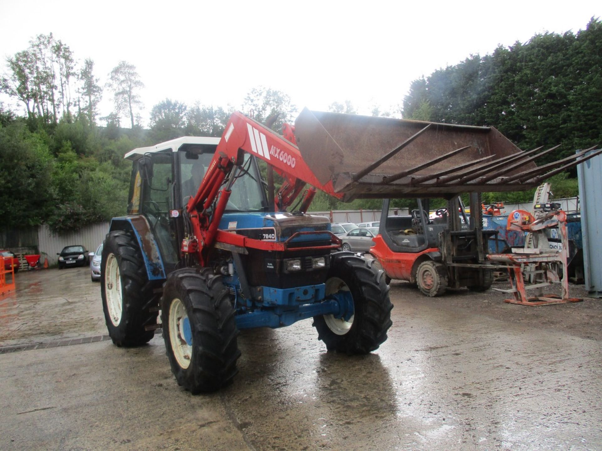 FORD 7840 4WD TRACTOR C/W CHILTON MX6000 LOADER M996BTL 7351HRS