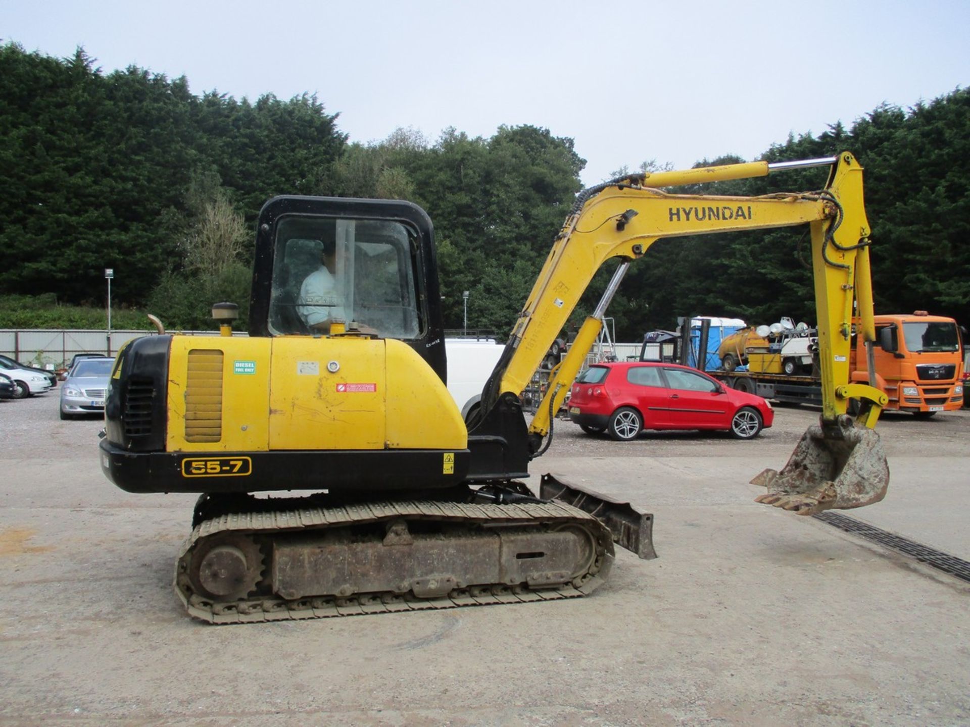 HYUNDAI ROBEX 55-7 EXCAVATOR 2015 C.W 1 BUCKET RTD - Image 6 of 12