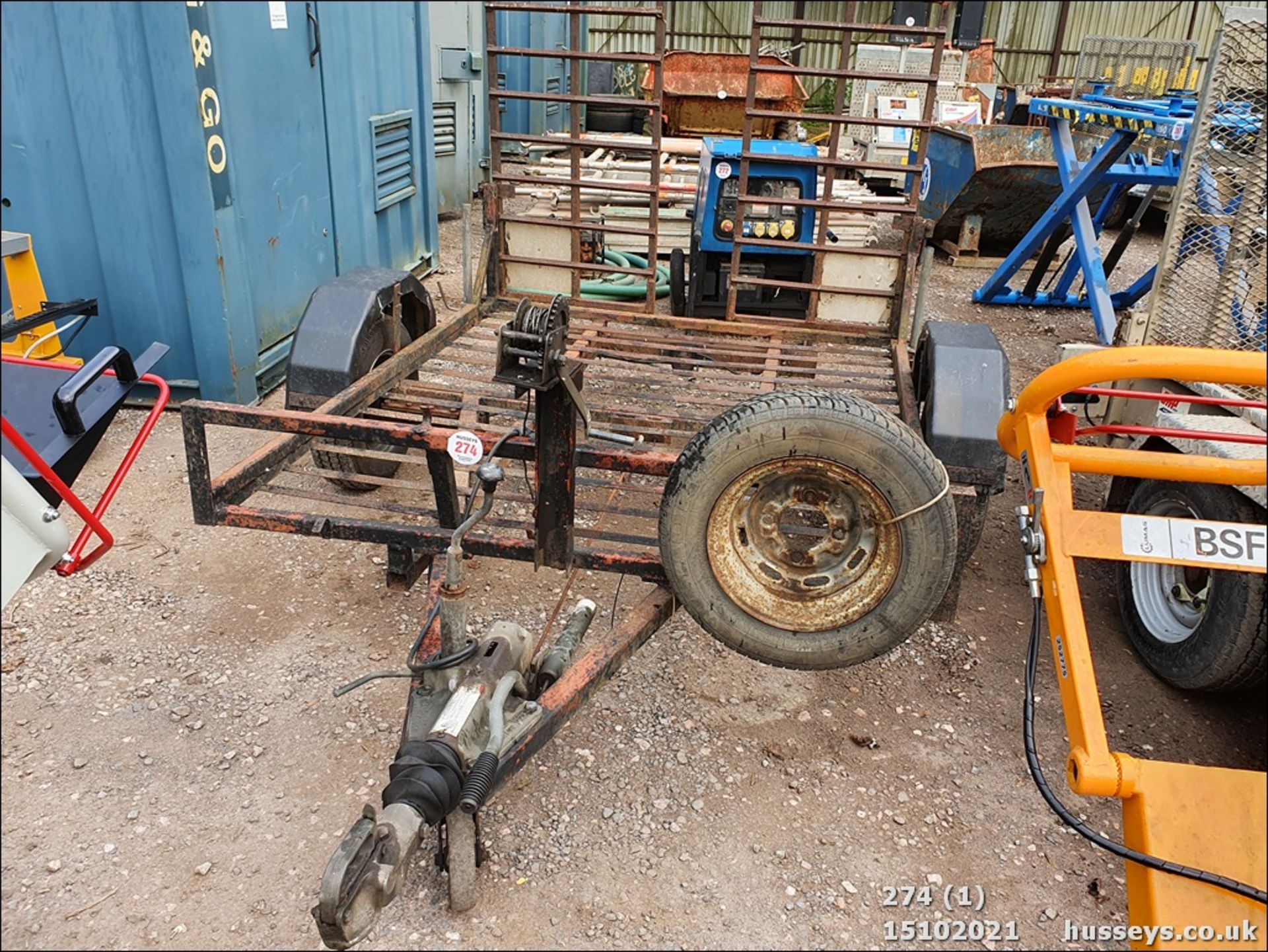 BRAKED 7 X 5 TRAILER SUIT RIDE ON MOWERS