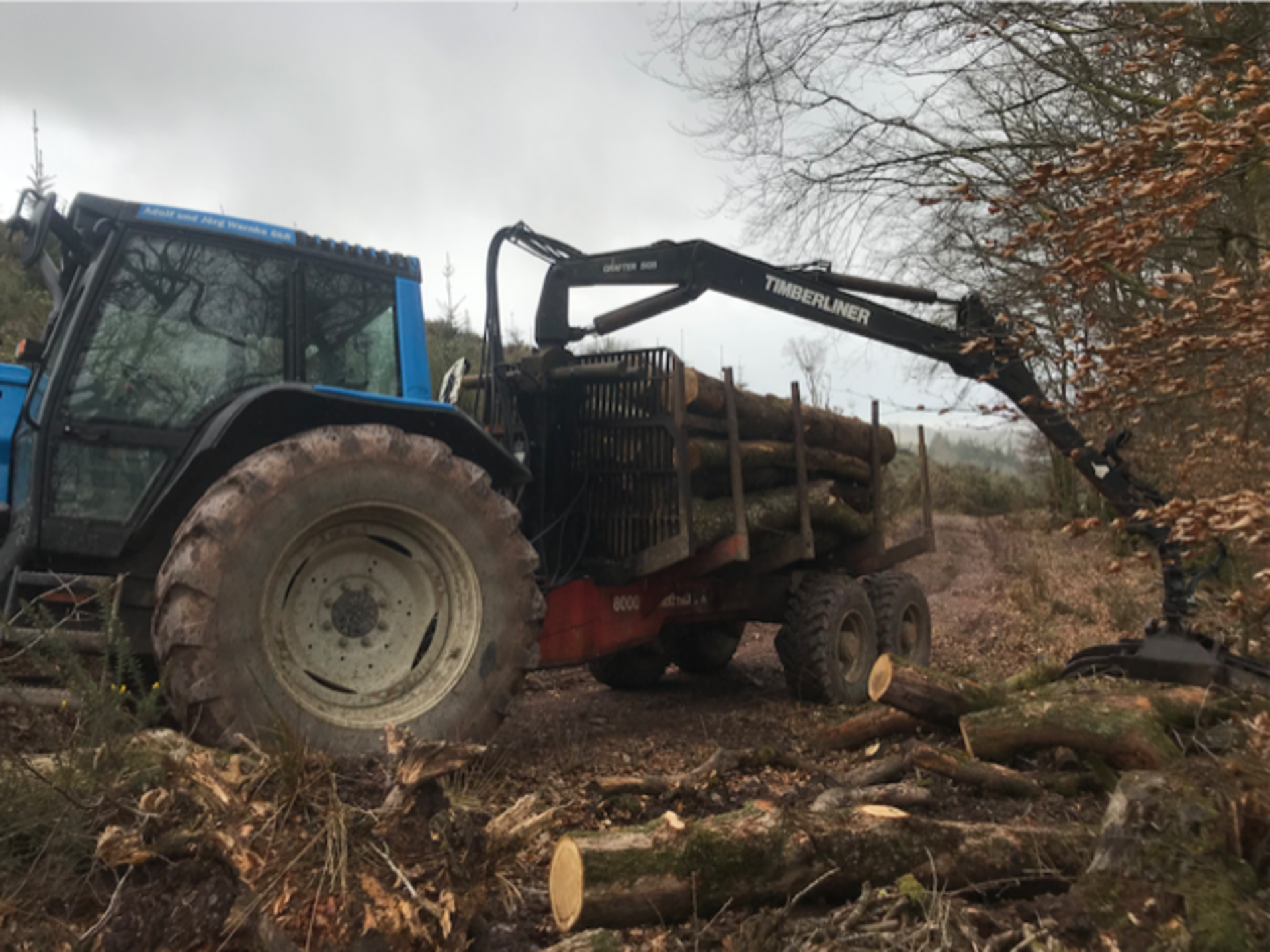 TIMBERLINER 8000 FORESTRY TRAILER 1988 LOCATED OFFSITE