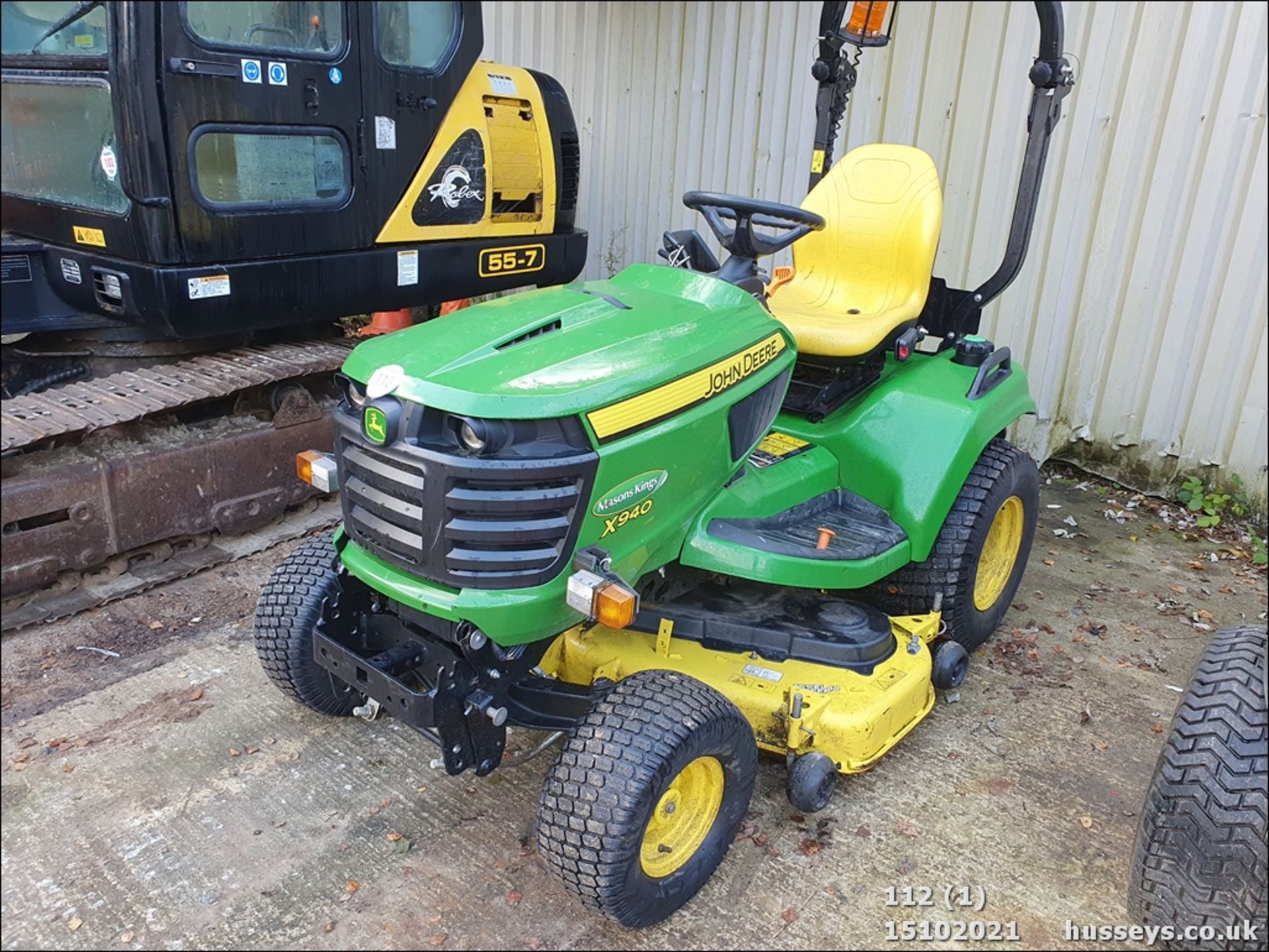 JOHN DEERE X940 MOWER 346 HOURS WK19CKU V5 KEY AND SERVICE SHEET