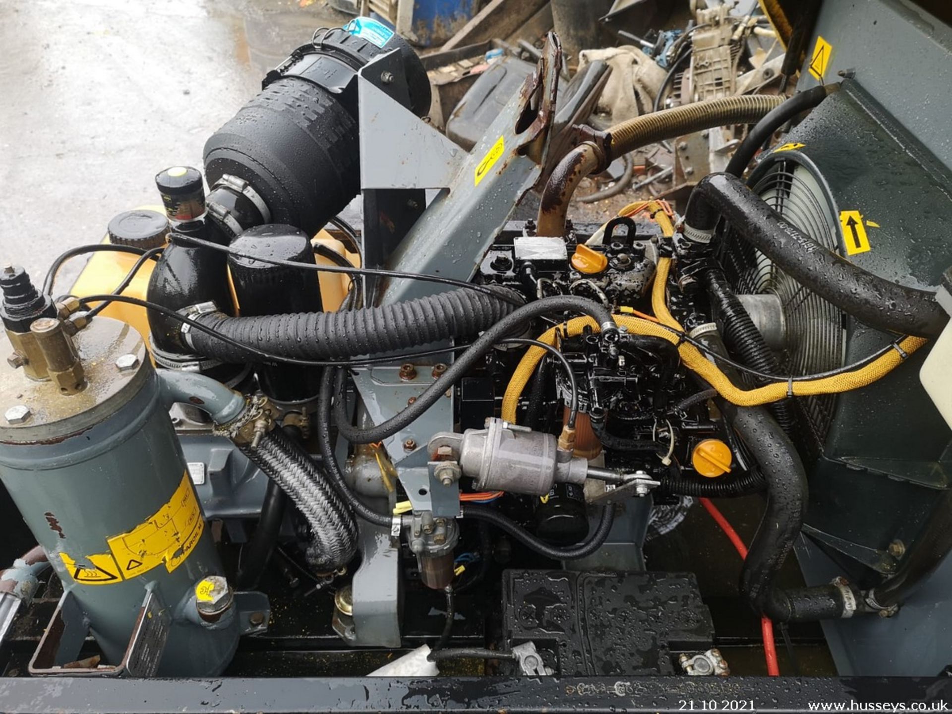 ATLAS COPCO COMPRESSOR YANMAR DIESEL ENGINE TWIN AIR OUTLET RMA - Image 7 of 10