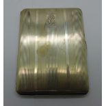 A silver cigarette case, 184.4g