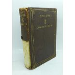 One volume, Jane Eyre an Autobiography by Currer Bell, (Charlotte Bronte), 1848