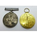 A pair of WWI medals to Kondr J.J. Roesch Z.A.D.K.