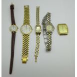 Five Rotary wristwatches