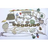 Vintage costume jewellery, etc.