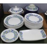 A collection of Figgjo Norway dinnerwares comprising six 24cm plates, one with chip, five 21cm