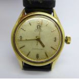 A gentleman's Omega Seamaster automatic wristwatch, the case back bears inscription, (button loose)