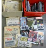 Notts County football programmes, books, 1970's Football Posts, etc. **PLEASE NOTE THIS LOT IS NOT