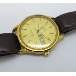 A gentleman's Omega Seamaster quartz wristwatch