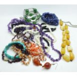 Gemstone set jewellery