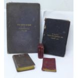 Shakespeare's Works, vol.VI, a Prayer book, a Hall-Marks on Plate book, etc.