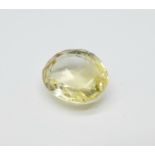 A loose topaz stone, 5 carat weight