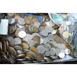 A collection of British coins, (total weight including tin 19kg)