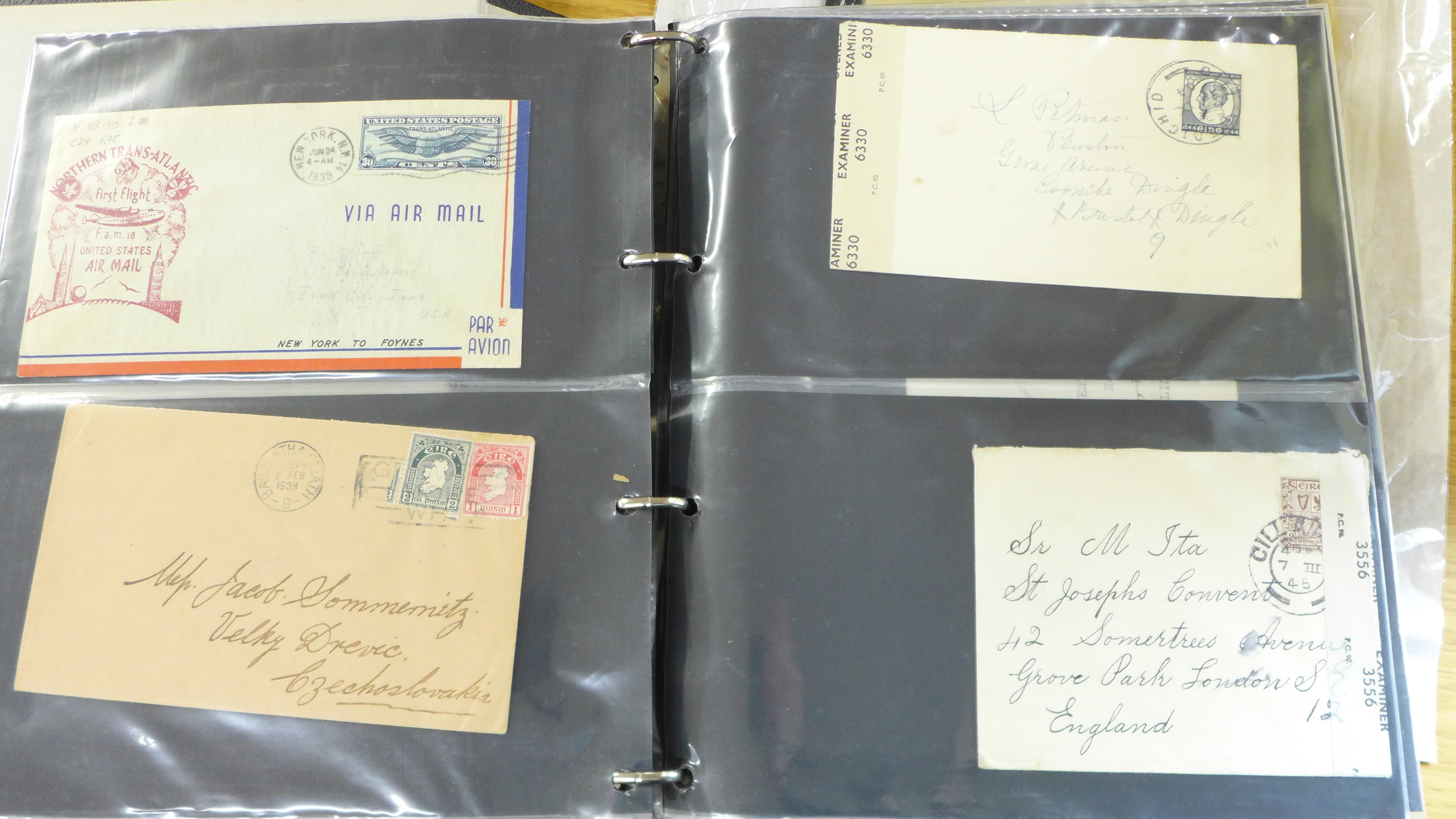 Stamps; Ireland postal history, postal stationery and first day covers in album, includes First - Image 3 of 9