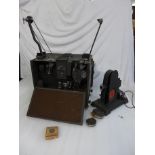 A GB Equipment Model K16 projector and a British Bing mini projector *sold untested
