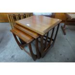 A G-Plan Astro teak nest of tables