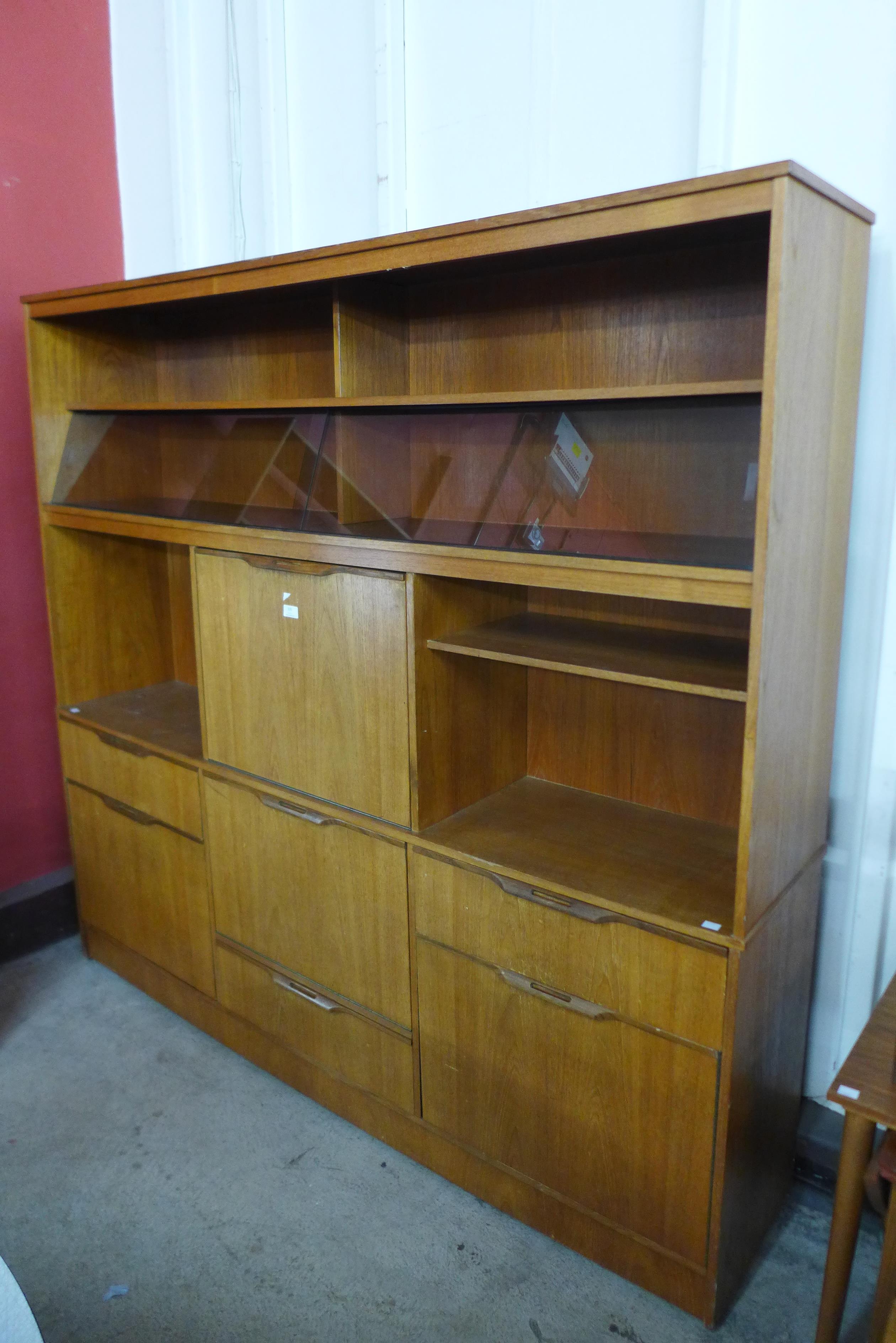 A teak room divider