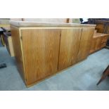 A Danish teak fitted sideboard