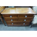 A Victorian mahogany chest of drawers